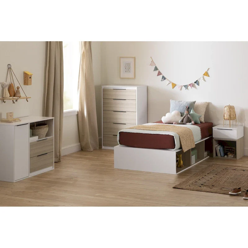 South Shore Hourra 2-Drawer Dresser with Door