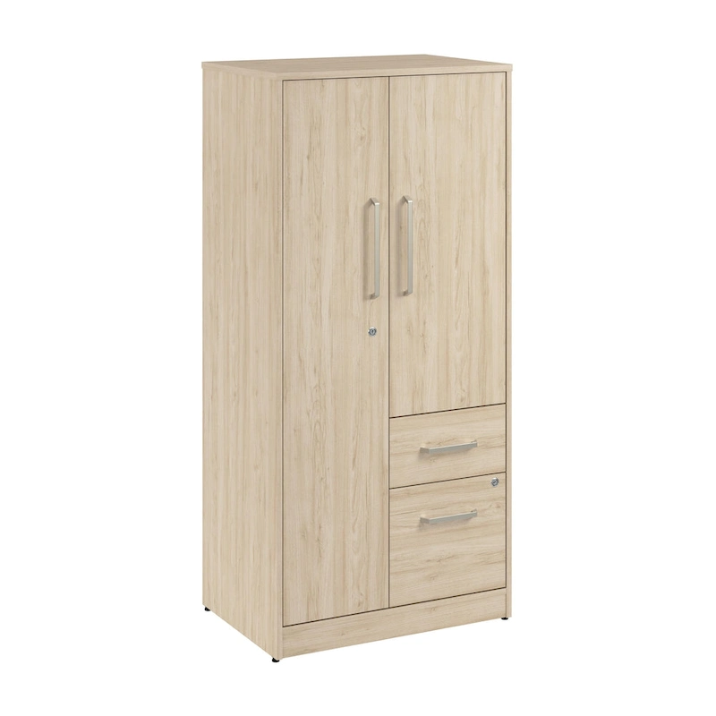 Bush Business Furniture Vista Wardrobe Cabinet with Drawers