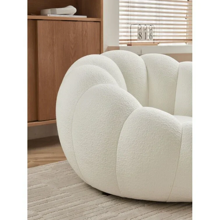 Tristica 3D Fabric Upholstered Accent Chair and Ottoman