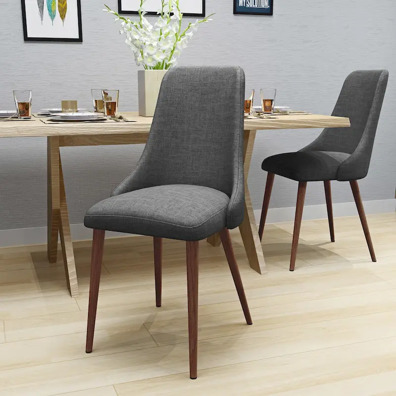 Sabina Mid Century Fabric Dining Chair (Set of 2) by Christopher Knight Home