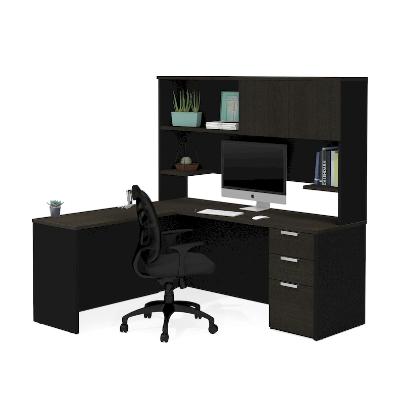 Bestar Pro-Concept Plus L-Desk with Hutch