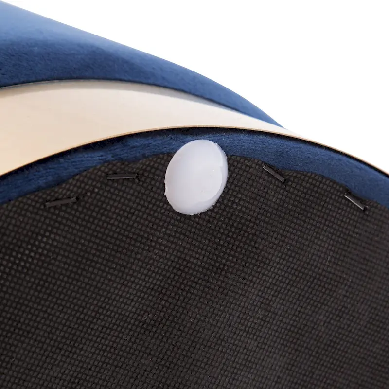 Small Round Velvet Ottoman Upholstered Foot Stool