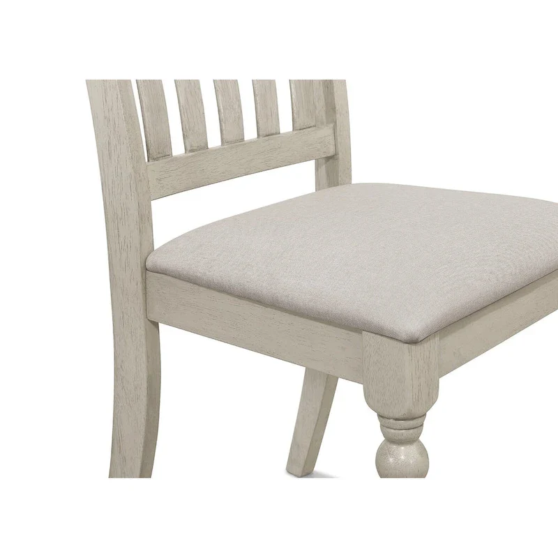 Mid-century Elegant Two-tone 7-piece Dining Set