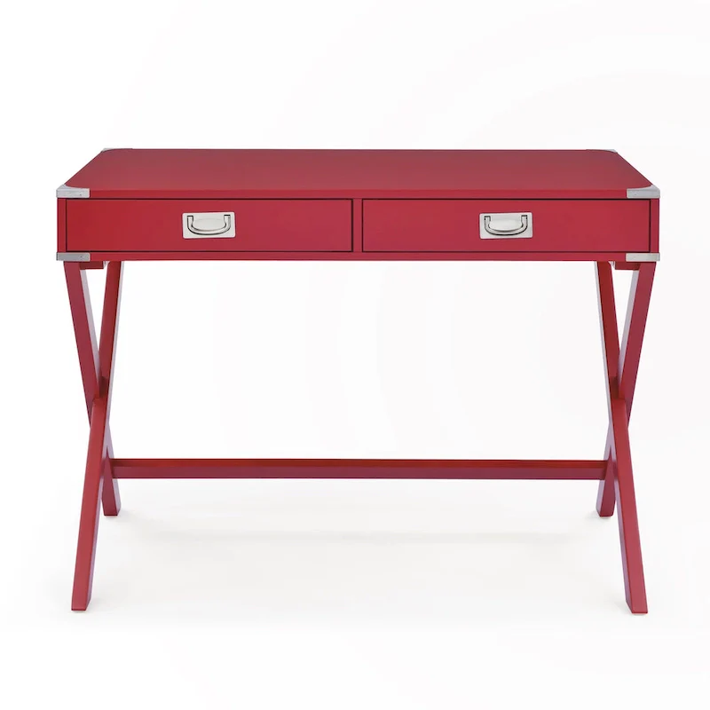 Solid Wood Computer Desk with Drawers