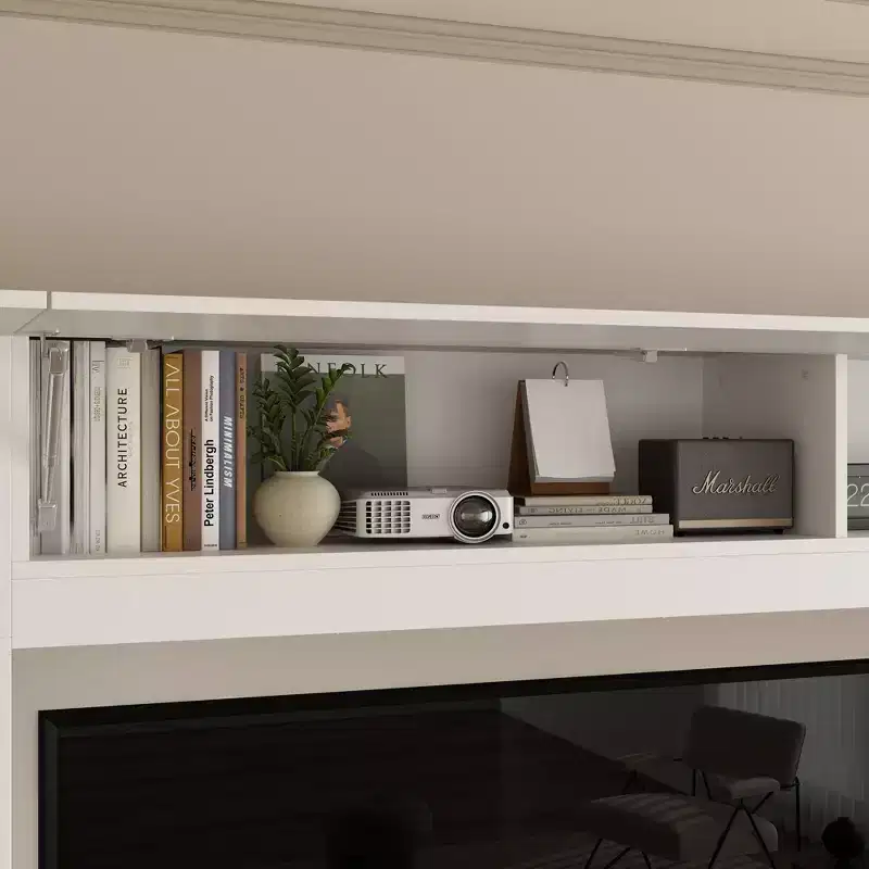 Famapy Large Entertainment Center All - Encompassing TV Entertainment Center: Aesthetic & Practical Living Room Essential