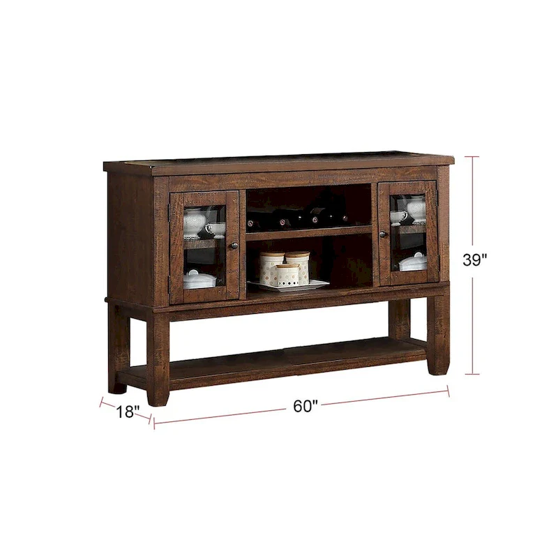 Sever With Open Shelves