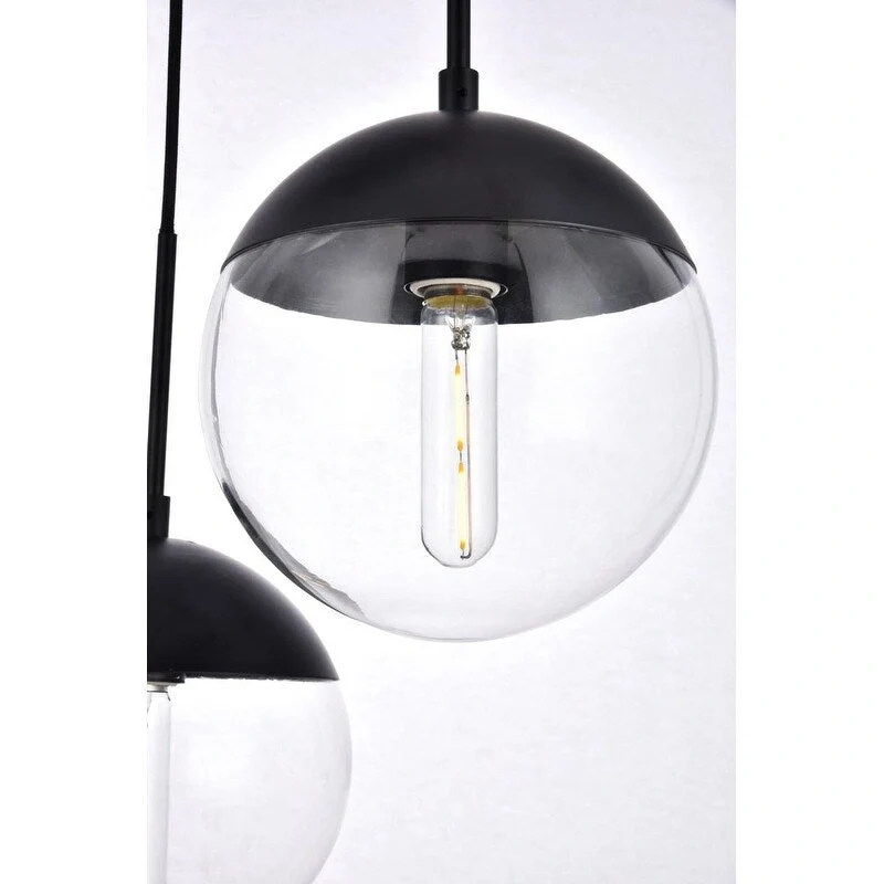 3-Light 18 inch Pendant with Clear Glass