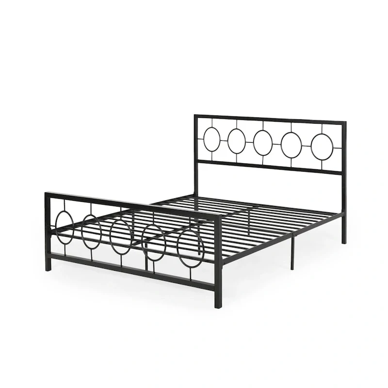 Francoise Modern Iron King Bed Frame by Christopher Knight Home