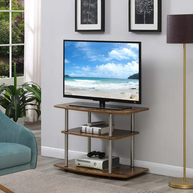 Convenience Concepts Designs2Go No Tools 3 Tier TV Stand