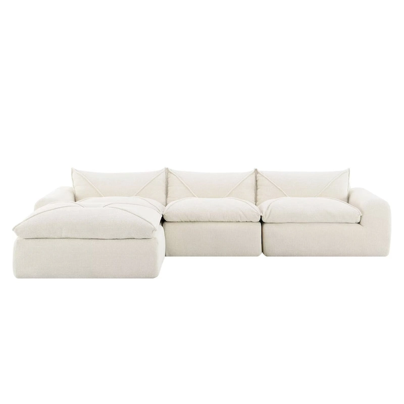 116  Fully Compressed Sofa with High Density Foam,Particle Chenille