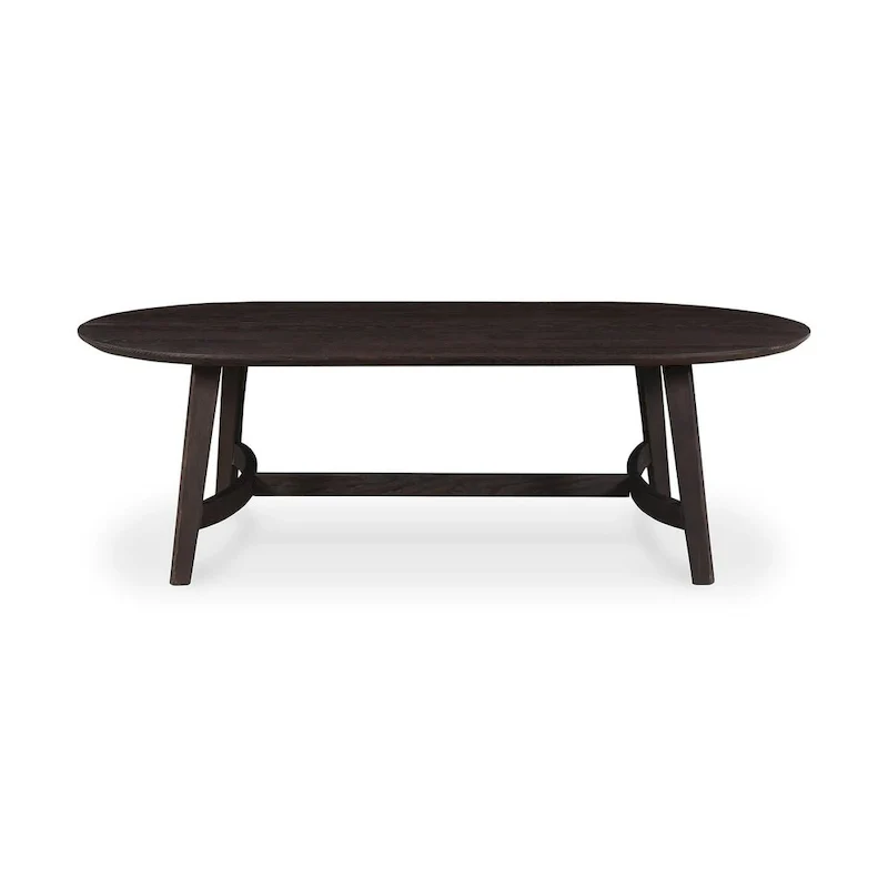 Aurelle Home Tyier Mid-Century Modern Solid Oak Coffee Table - 54 W x 17 H x 28 D