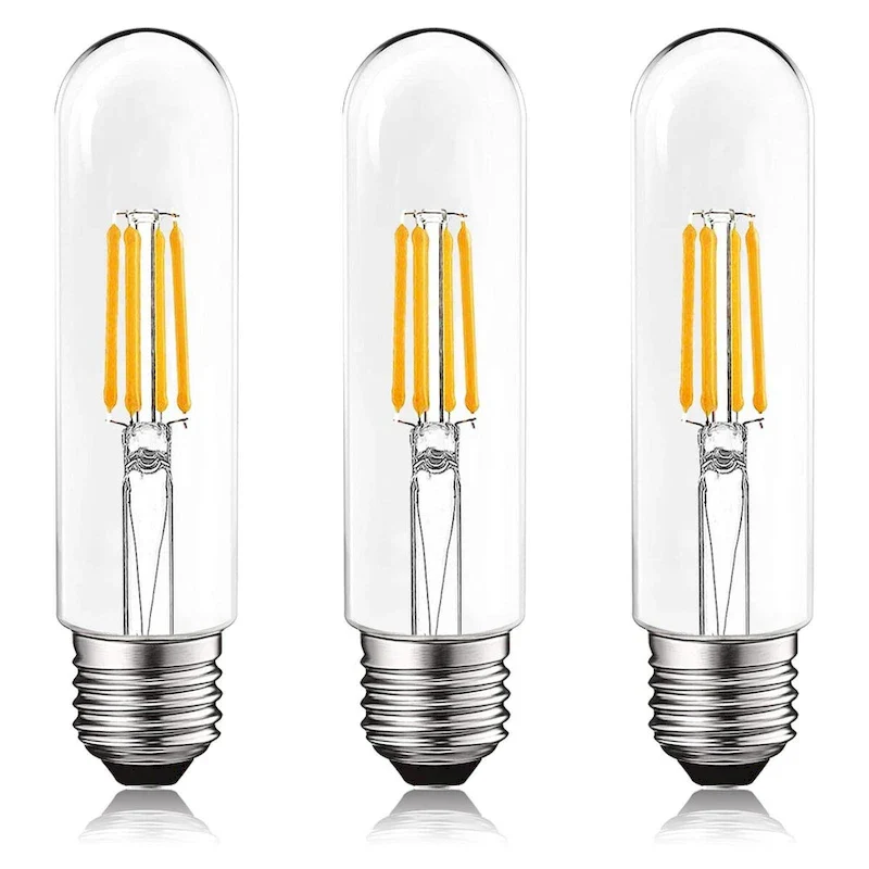 Luxrite T10 LED Bulb, 5W=60W, 4000K Cool White, 500 Lumens, Damp Rated, UL Listed, E26, 3 Pack - 4000K (Cool White)
