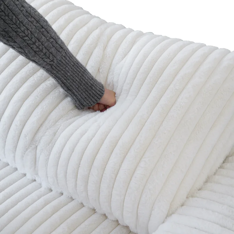 Soft Plush Modular Sectional Sofa Modern Upholstered Living Room Couch