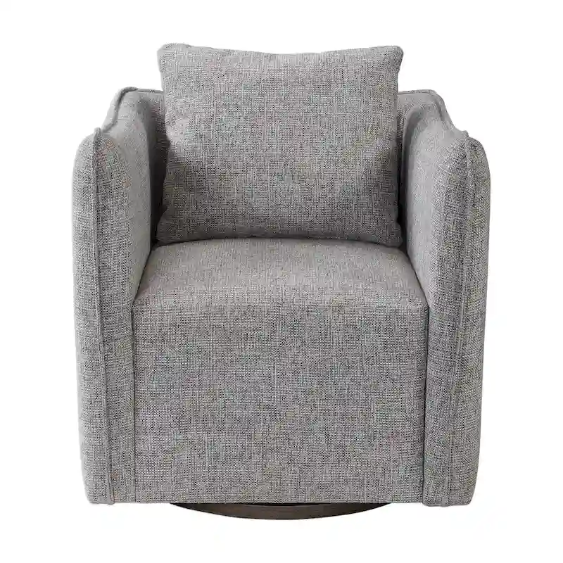 Uttermost Corben Weathered Grey Swivel Chair