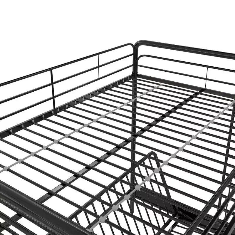 DHP Twin Over Futon Metal Bunk Bed