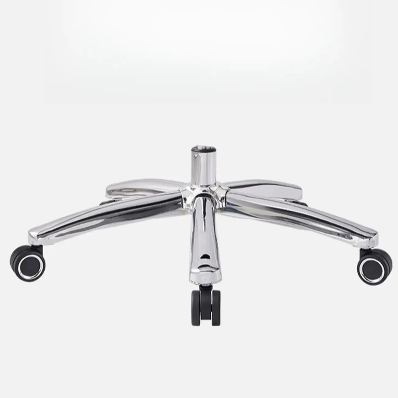 Beige Genuine Leather Swivel Ergonomic Chair with High-Back