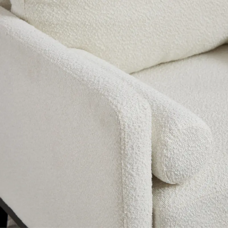 35.4W Modern Reading Chair,Upholstered Accent Chair with Pillows and Wood Legs