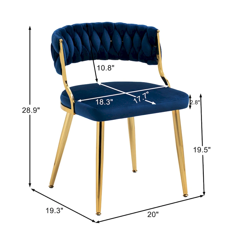 Modern Velvet Dining Chairs Set of 4