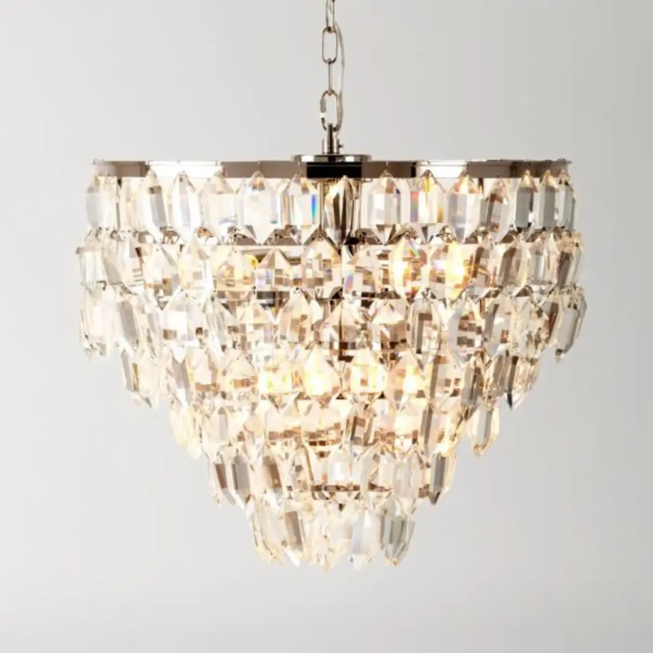 Modern Luxury Round Crystal Chandelier with 8-Light