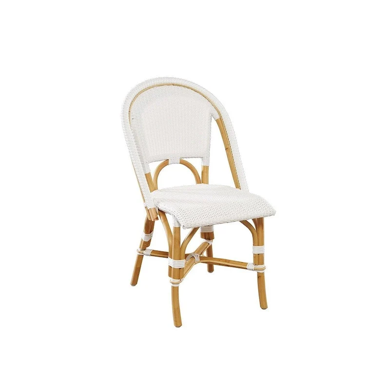 Leroy Rattan Dining Chair, White