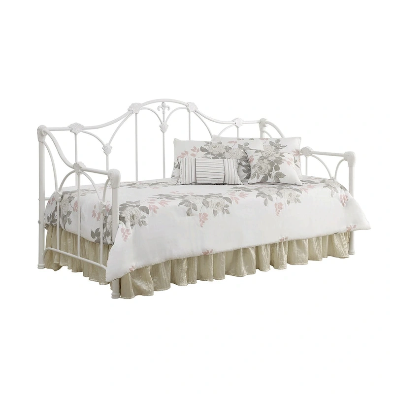 Metal Twin Daybed in White
