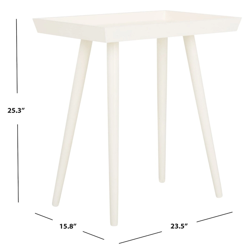 SAFAVIEH Fanica Tray Accent Table - 24Wx16Dx25H
