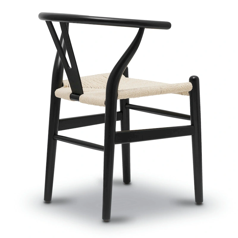 Poly & Bark Weave Chair - Solid Wood with Woven Seat