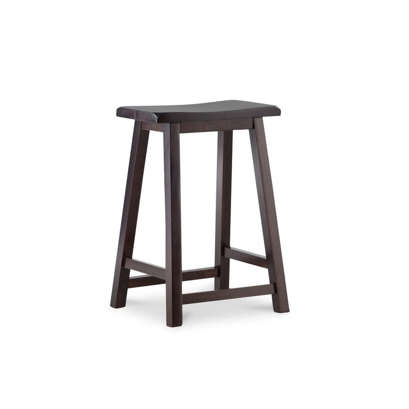 Linon Cackleberry Saddle Seat Backless Counter Stool - N/A