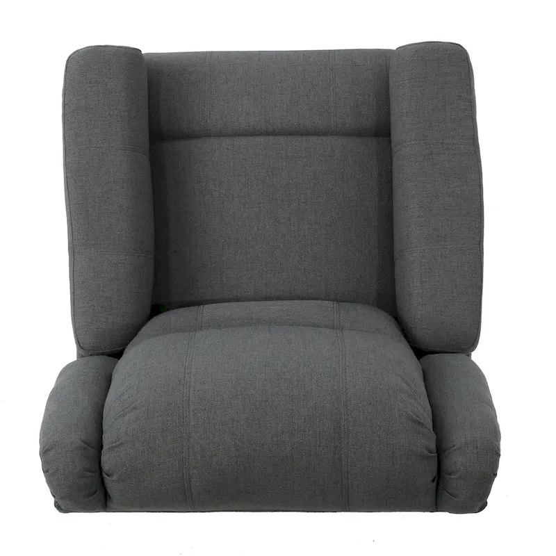 Roomfitters Fabric Glider Recliner with Swivel, Manual Reclining Chair