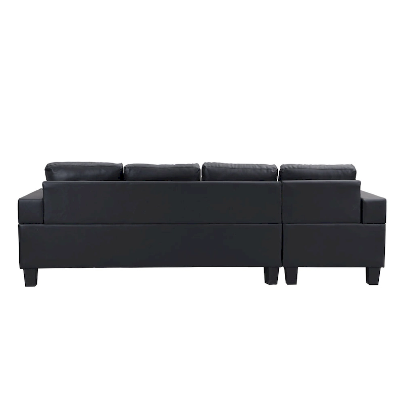 Modern Sectional Sofa Set with Cup Holders and Plush Cushions