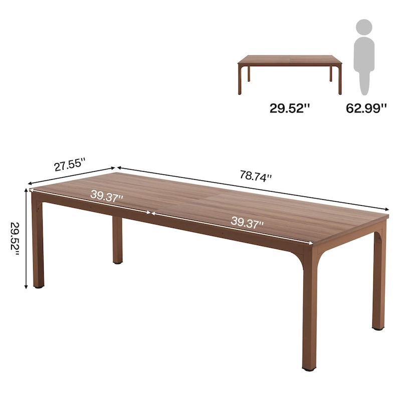 6.5FT Rectangle Conference Meeting Seminar Business Table