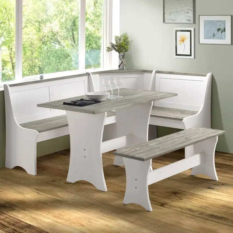 Linon Hillcrest 3-Piece Storage Nook