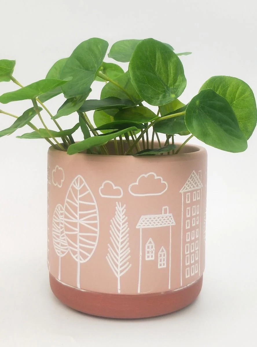 Urban products Bree Planter Pink Med 14cm