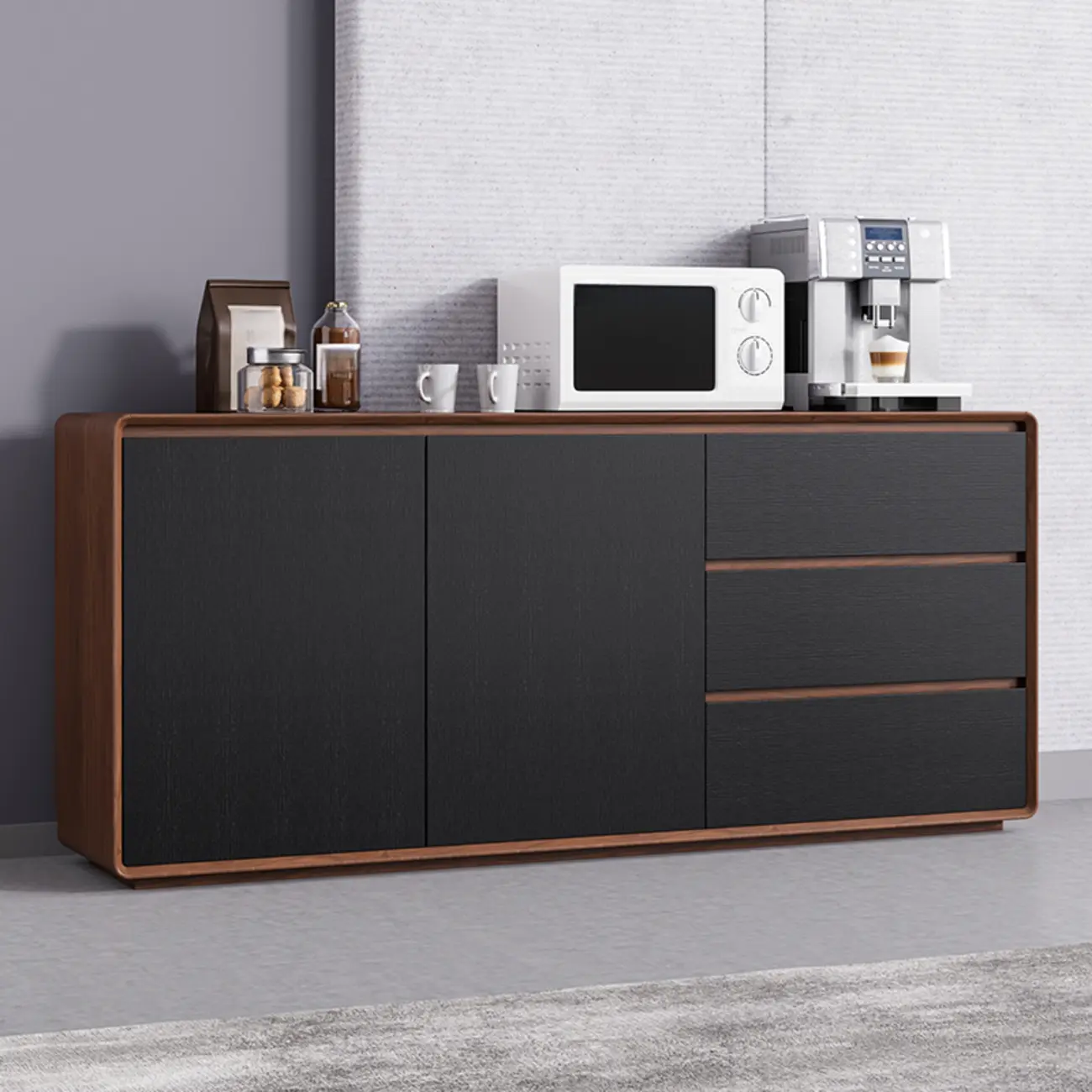 Modern Wooden Sideboard with Drawers for Kitchen