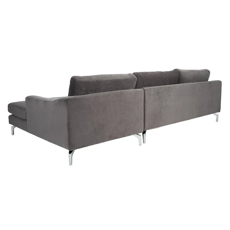 Couture Nicholsen Anthracite Grey Velvet Sofa