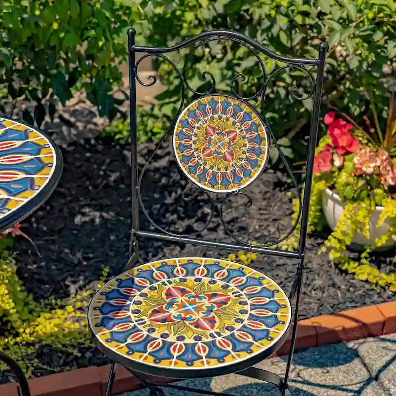 Mosaic Bistro Sets - 23.5x23.5x29.75