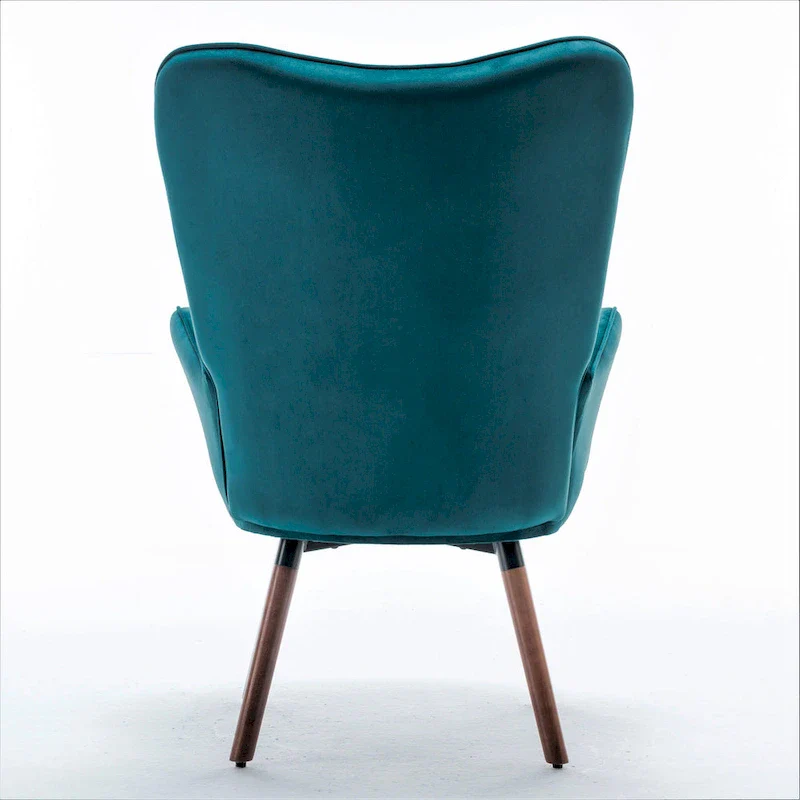 Kreedence 26.38 W Microfiber Flared Arm Accent Chair