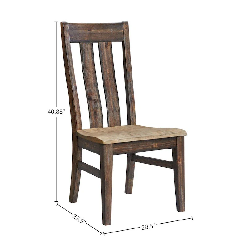 Side Chair w/Wood Seat (Set of 2)