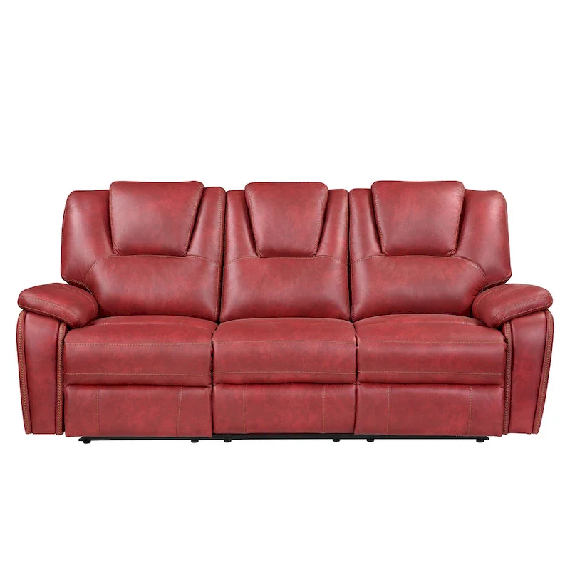 Steve Silver Kameryn Faux Leather Manual Reclining Sofa