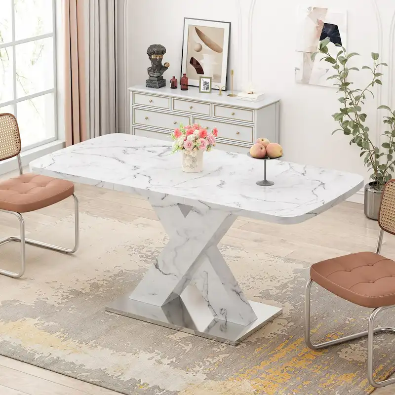 Modern Stretchable Square Dining Table for Kitchen