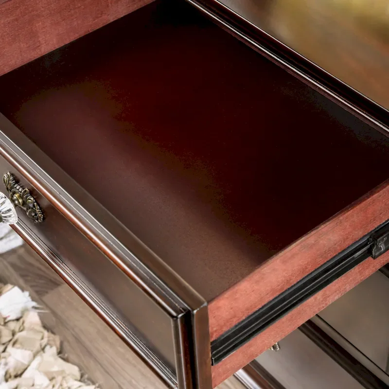 Vame Traditional Walnut Solid Wood 3-Piece Poster Bedroom Set by Furniture of America