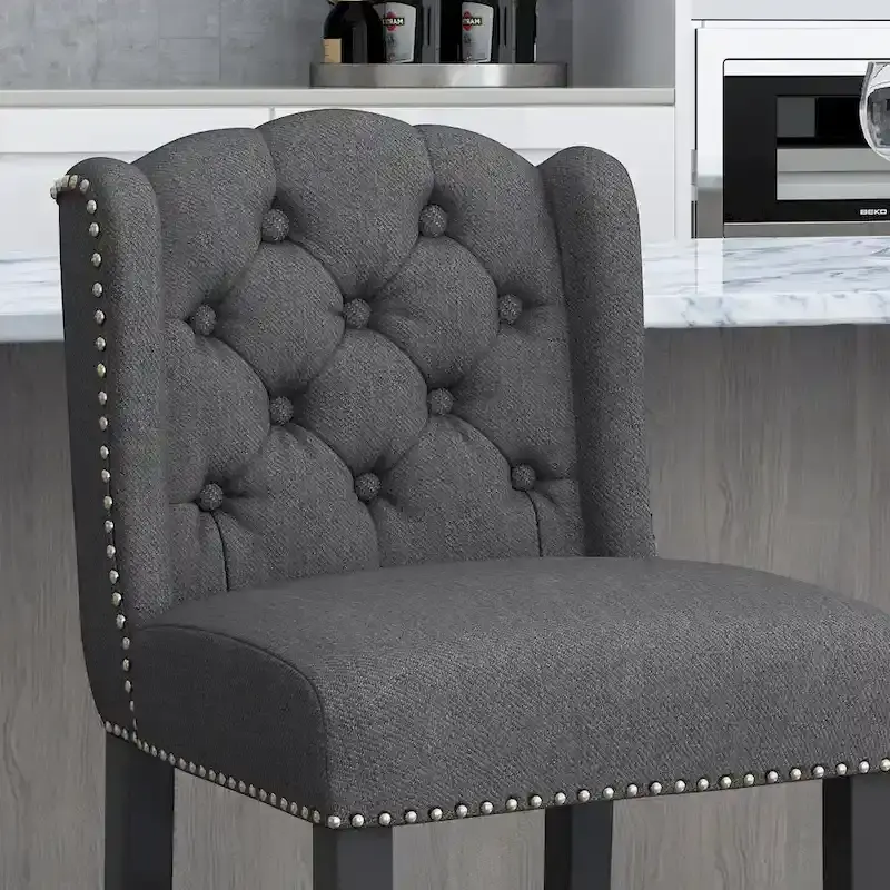 Foxcroft Wingback Counter Stool