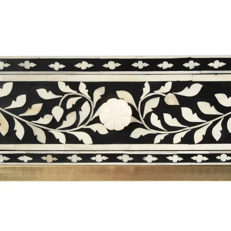 Butler Perilla Black and White Bone Inlay Writing Desk