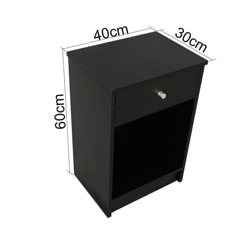 Simplify bedroom furniture Bedside End Table 1/2 Drawer Nightstand 2 Styles