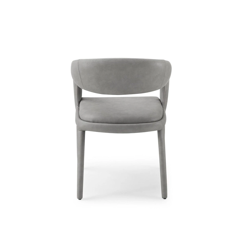 Modrest Faerron Modern Grey Leatherette Dining Chair