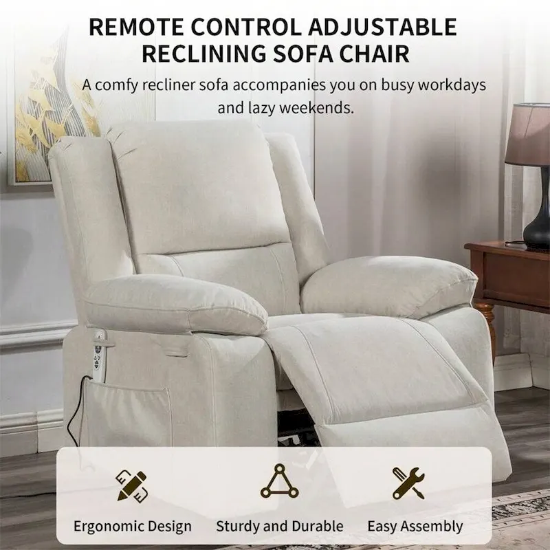 Electric Massage Power Recliner Chair, Multi-function Lifting, Timing