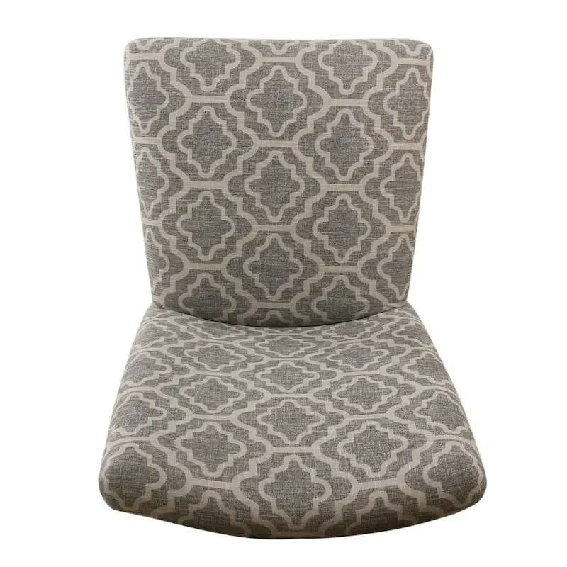 HomePop Parsons Ash Grey Geometric Dining Chair (Set of 2)