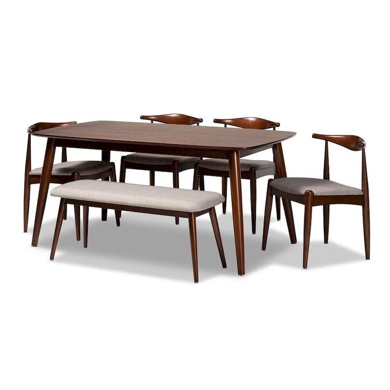 Carson Carrington Jula Modern Upholstered 6-piece Dining Set