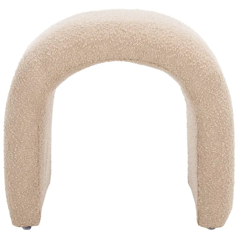 SAFAVIEH Alize Curved Waterfall Velvet Ottoman