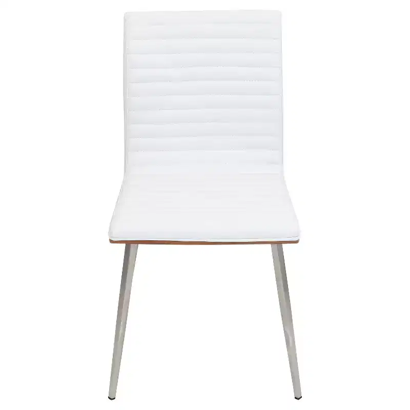 Set of 2 Mason Swivel Modern Walnut Wood Back Dining Chairs - Lumisource